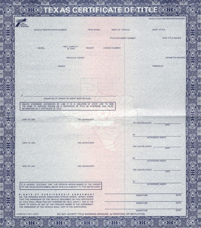 Puerto Rico Auto Title